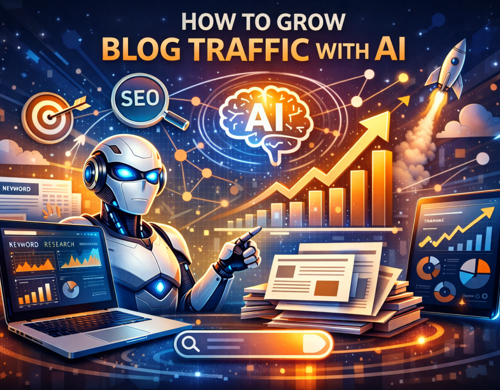 grow blog traffic with AI