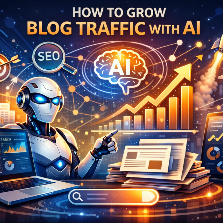 grow blog traffic with AI